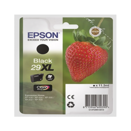 Multipack (4 stk) Epson T29XL BK,C,M,Y (Claria), Originale Blækpatroner