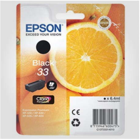 Epson 33 BK (Claria), Original Blækpatron